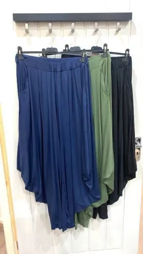 SOFT HAREM PANTS NAVY