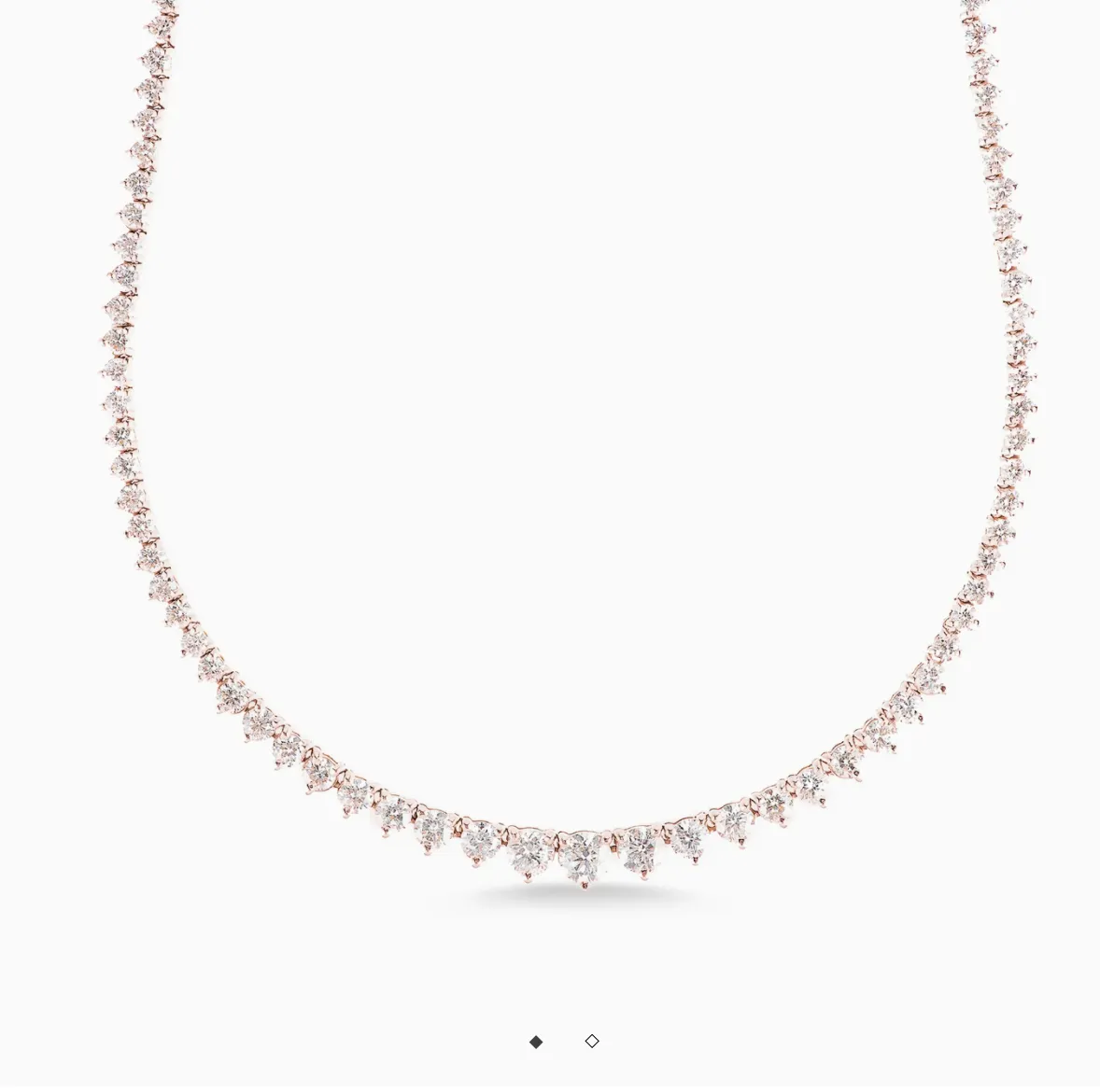 6.50ct Graduated Tennis Necklace