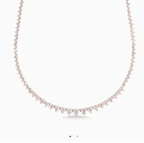 6.50ct Graduated Tennis Necklace