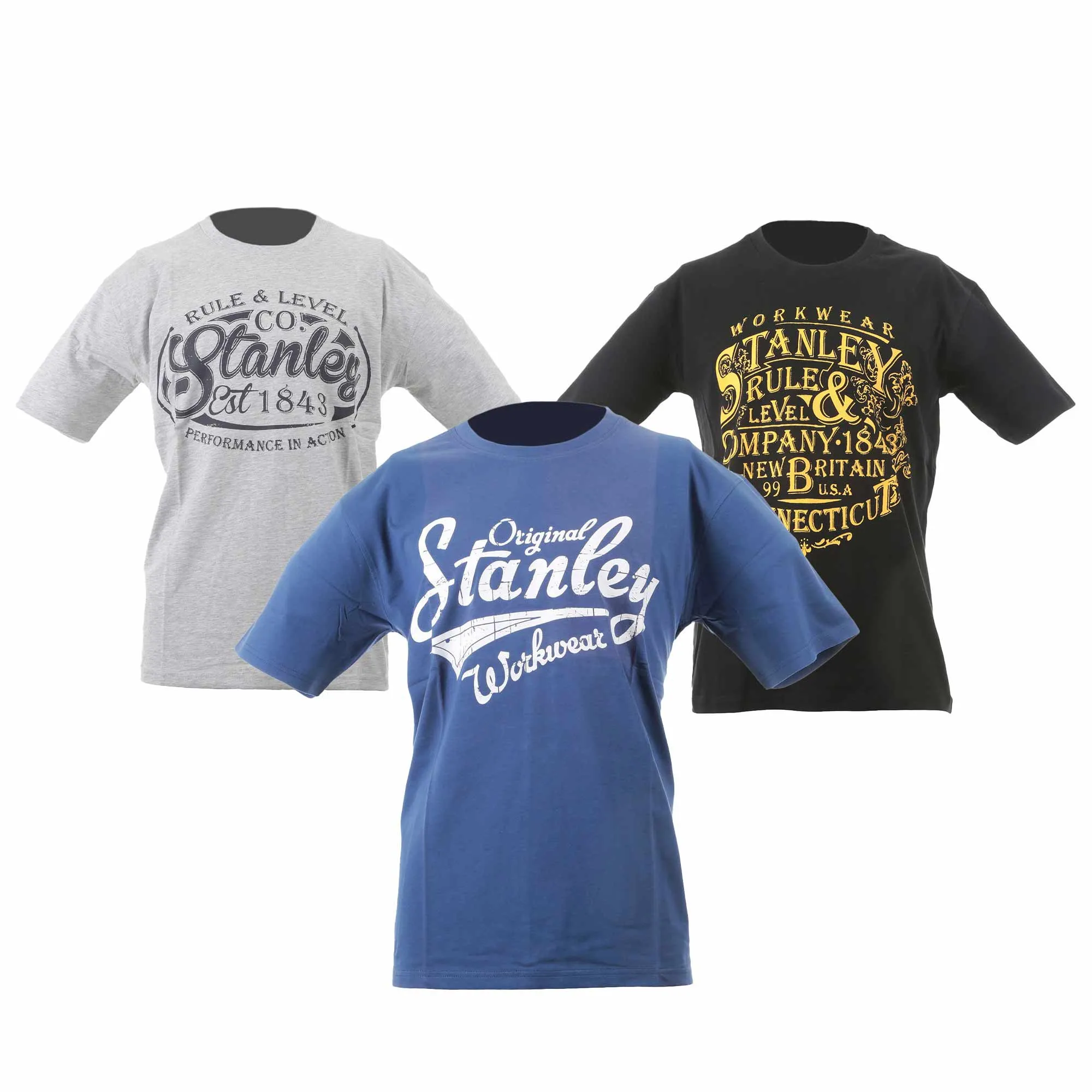 Stanley Benton Work T-shirts Triple Pack Size Large
