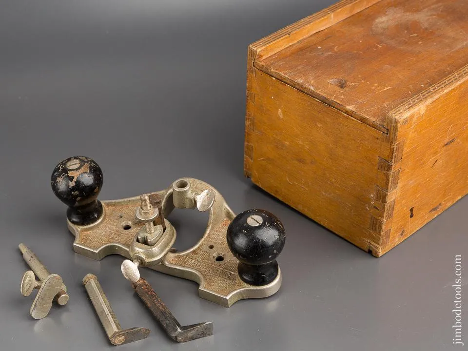 STANLEY No. 71 Router Plane 100% COMPLETE in Wooden Box - 80411