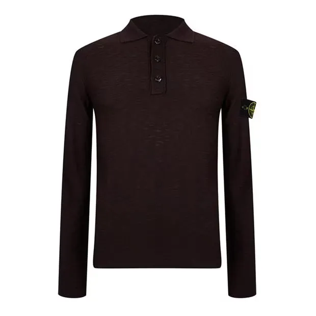 Outlet Polos with Plain Logo Wool Street Style by STONE ISLAND