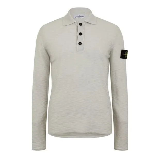 Outlet Polos with Plain Logo Wool Street Style by STONE ISLAND