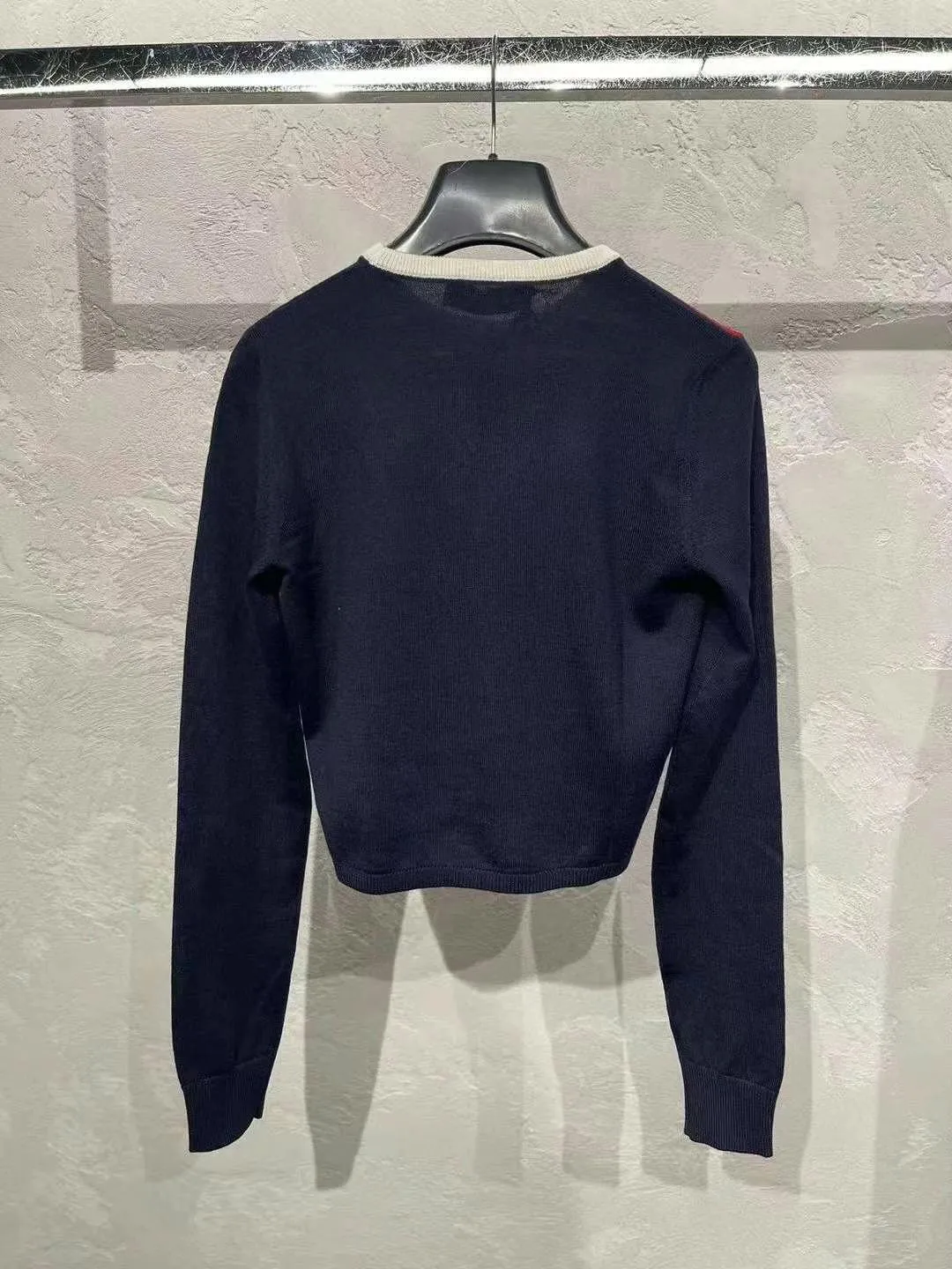 Striped Crew Neck Wool Sweater by MiuMiu