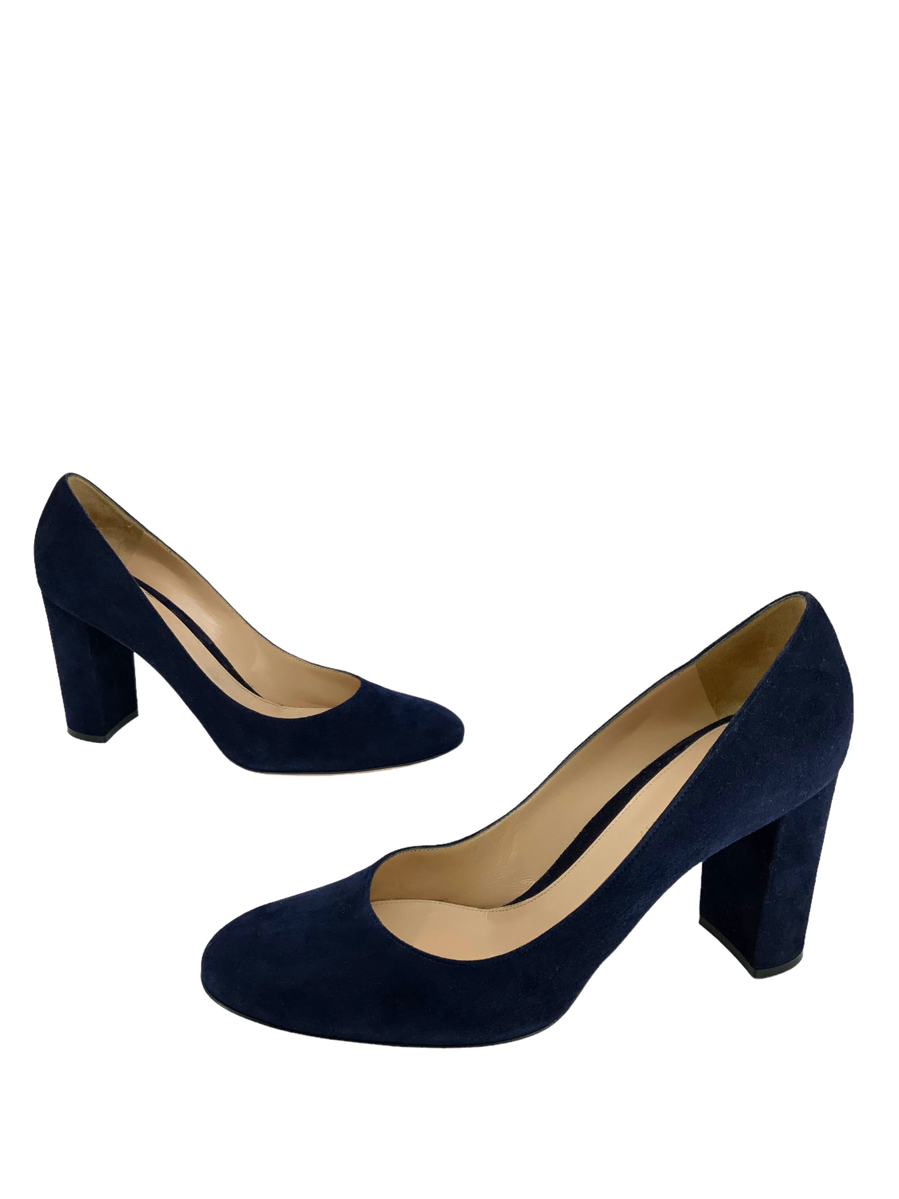 Suede Round Toe Pumps in Size 11 by Gianvito Rossi