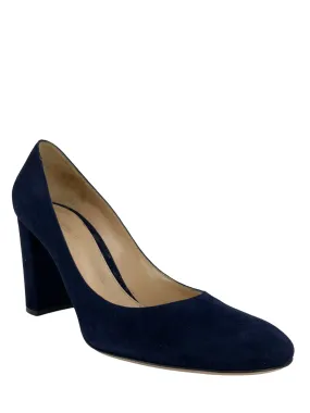 Suede Round Toe Pumps in Size 11 by Gianvito Rossi