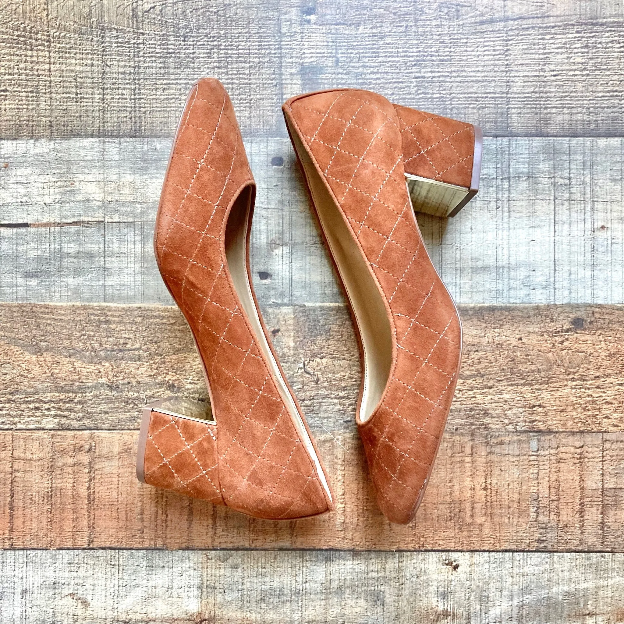 Talbots Brown Suede Heels Size 9