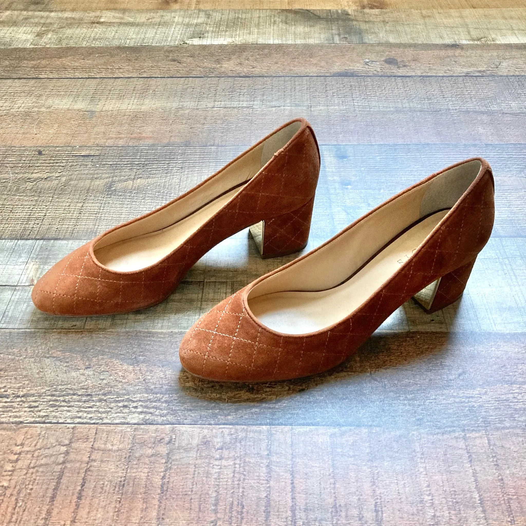 Talbots Brown Suede Heels Size 9