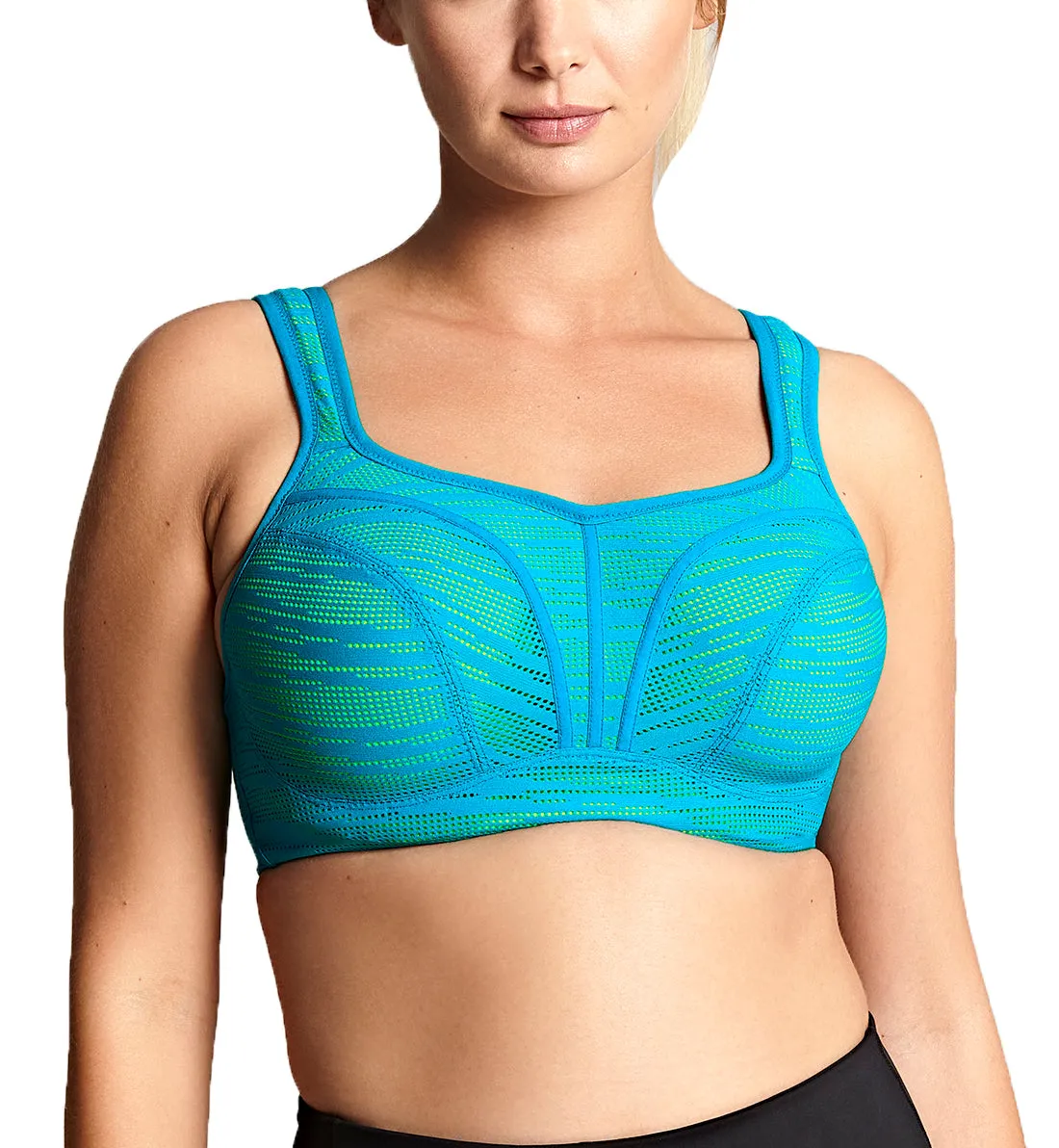 Panache Teal Lime Power Sports Bra