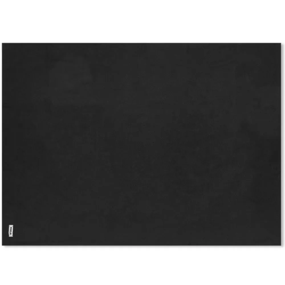 Tekla Fabrics True Black Pure New Wool Blanket