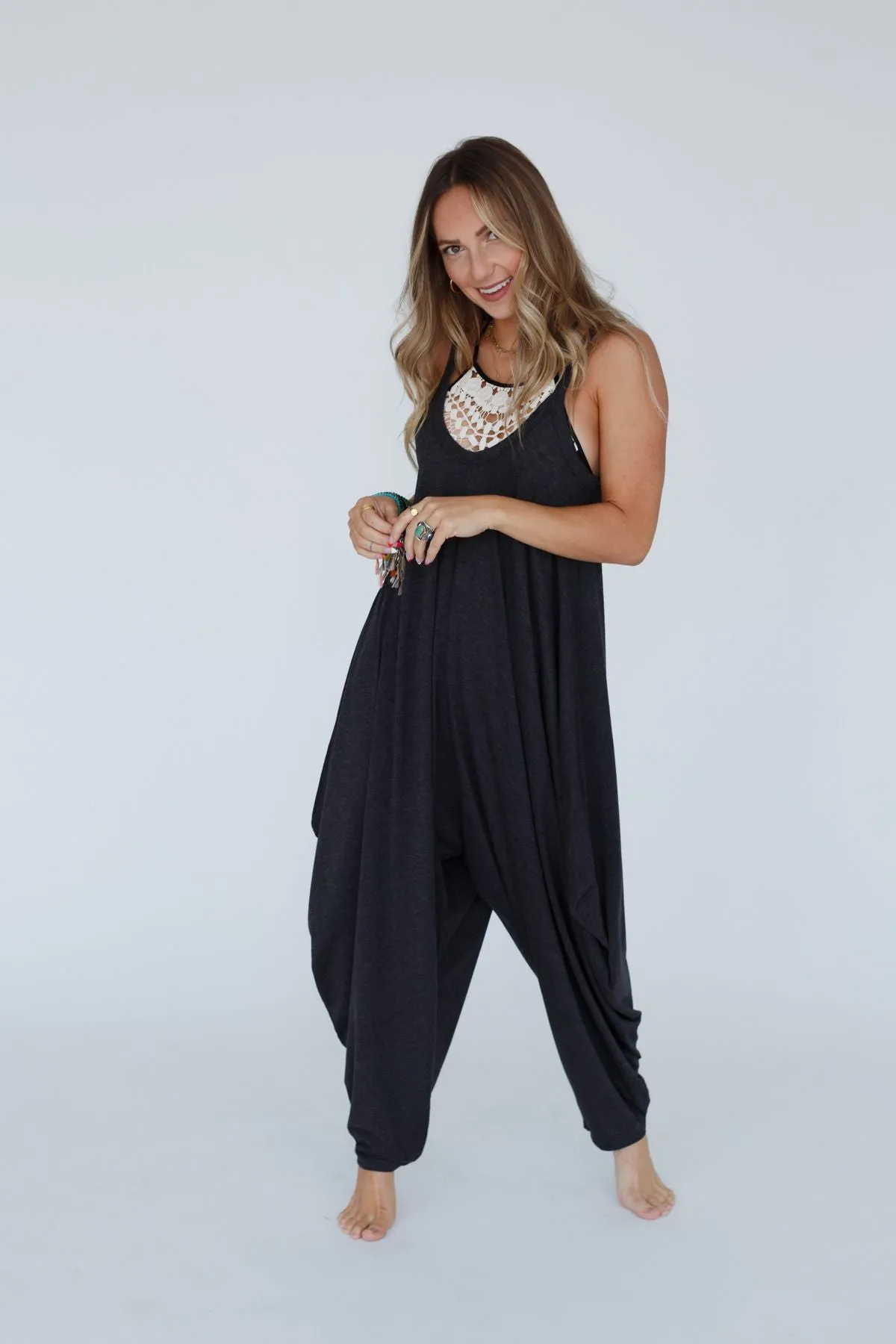 Charcoal Harem Jumpsuit