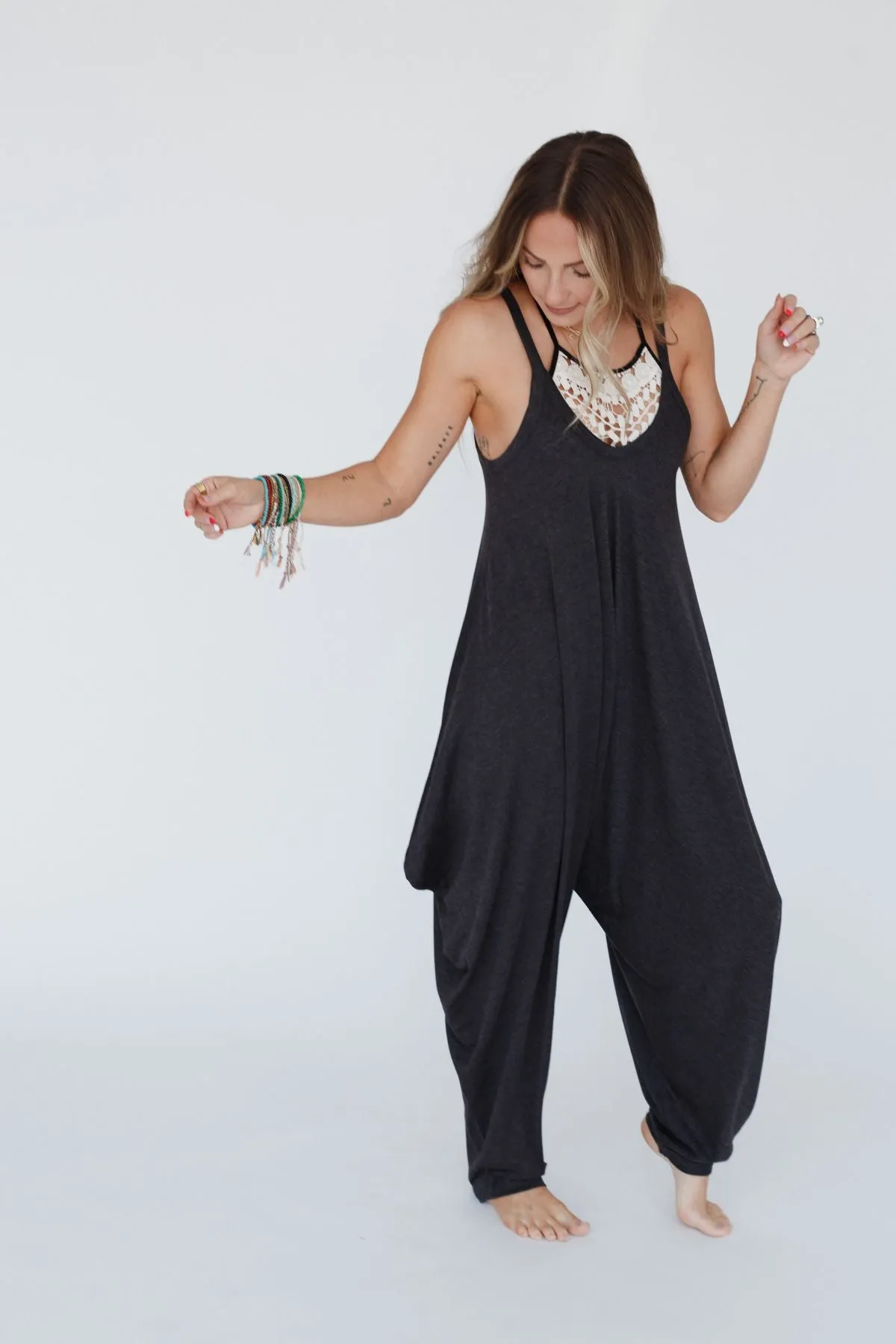 Charcoal Harem Jumpsuit