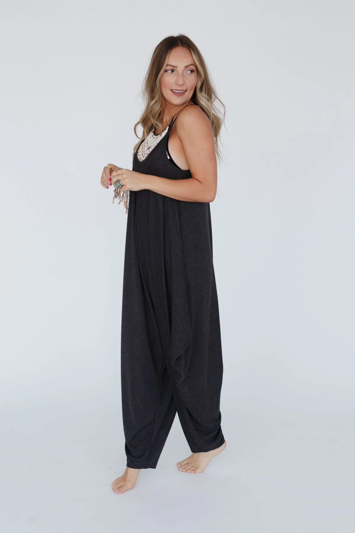 Charcoal Harem Jumpsuit