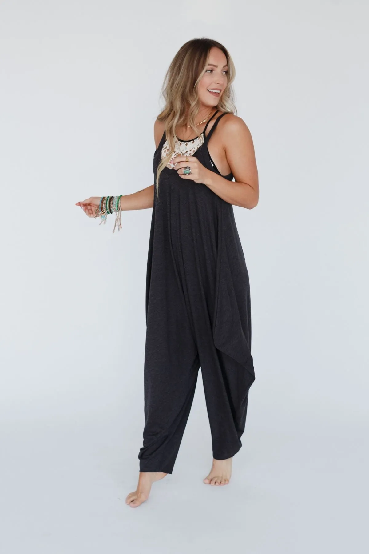 Charcoal Harem Jumpsuit