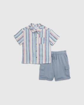 Toddler Boy Santa Monica Button Down
