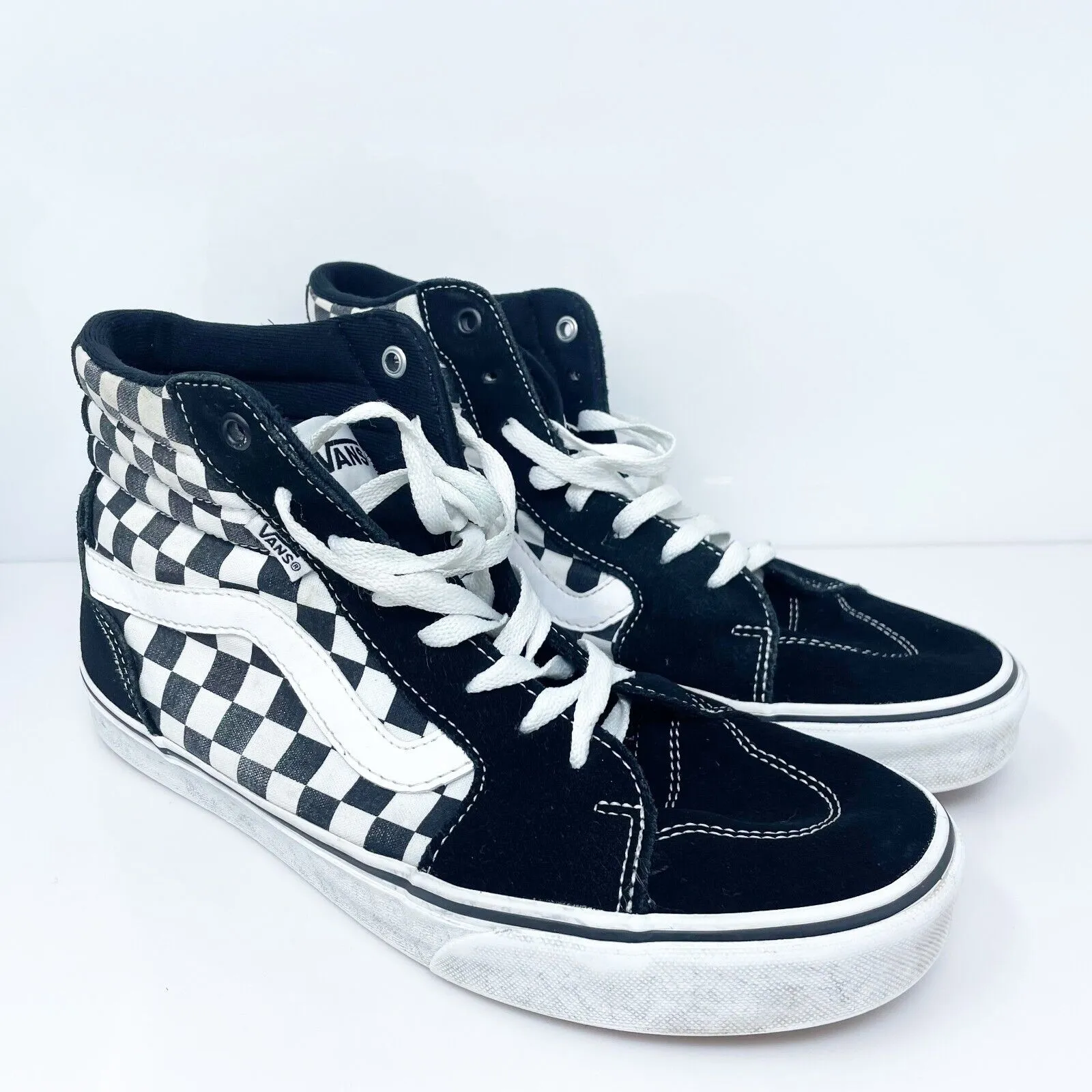 Vans Mens SK8 Hi 721356 Black Basketball Shoes Sneakers Size 9