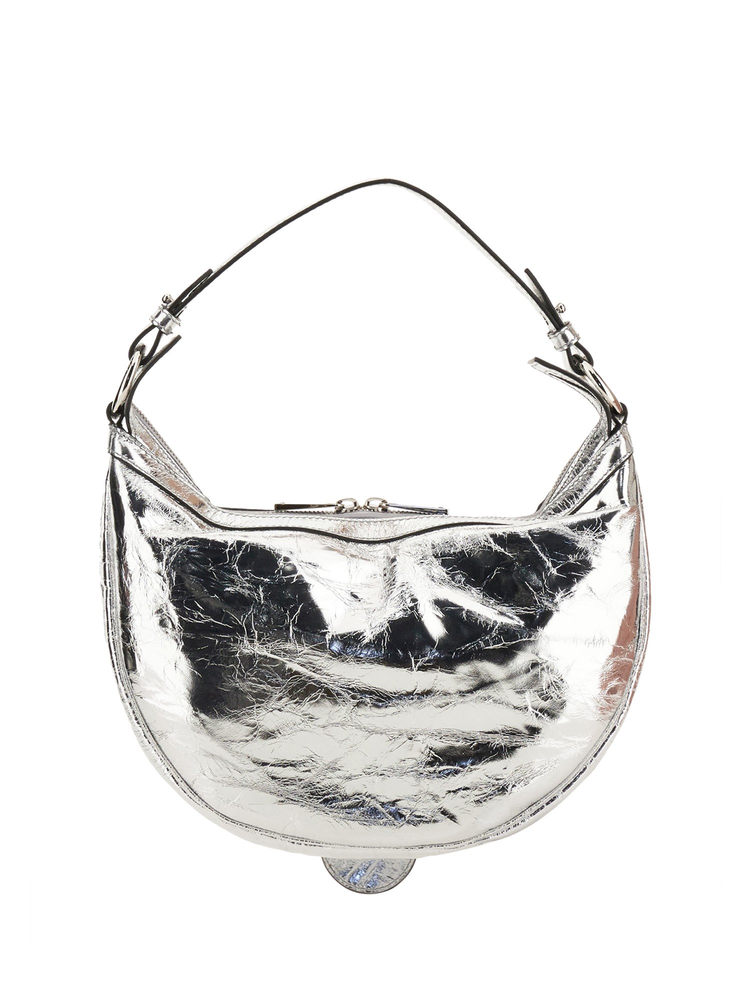 VERSACE Metallic Leather Mini Hobo