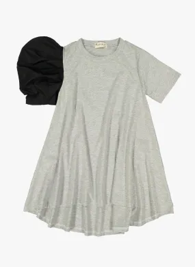 Grey Vierra Rose Aerin One Side Woven Puff Sleeve Dress