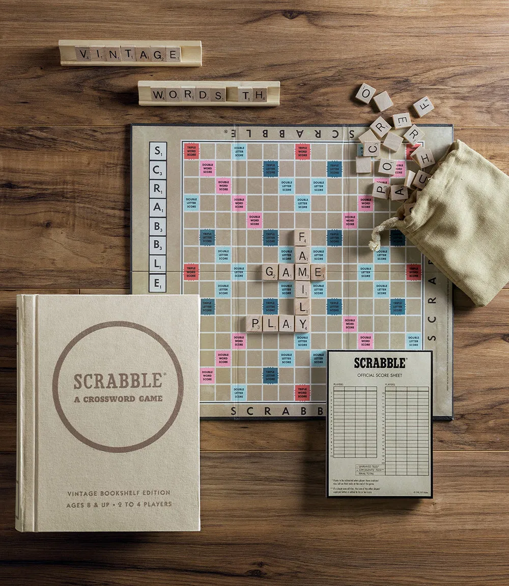 Vintage Bookshelf Edition of Scrabble