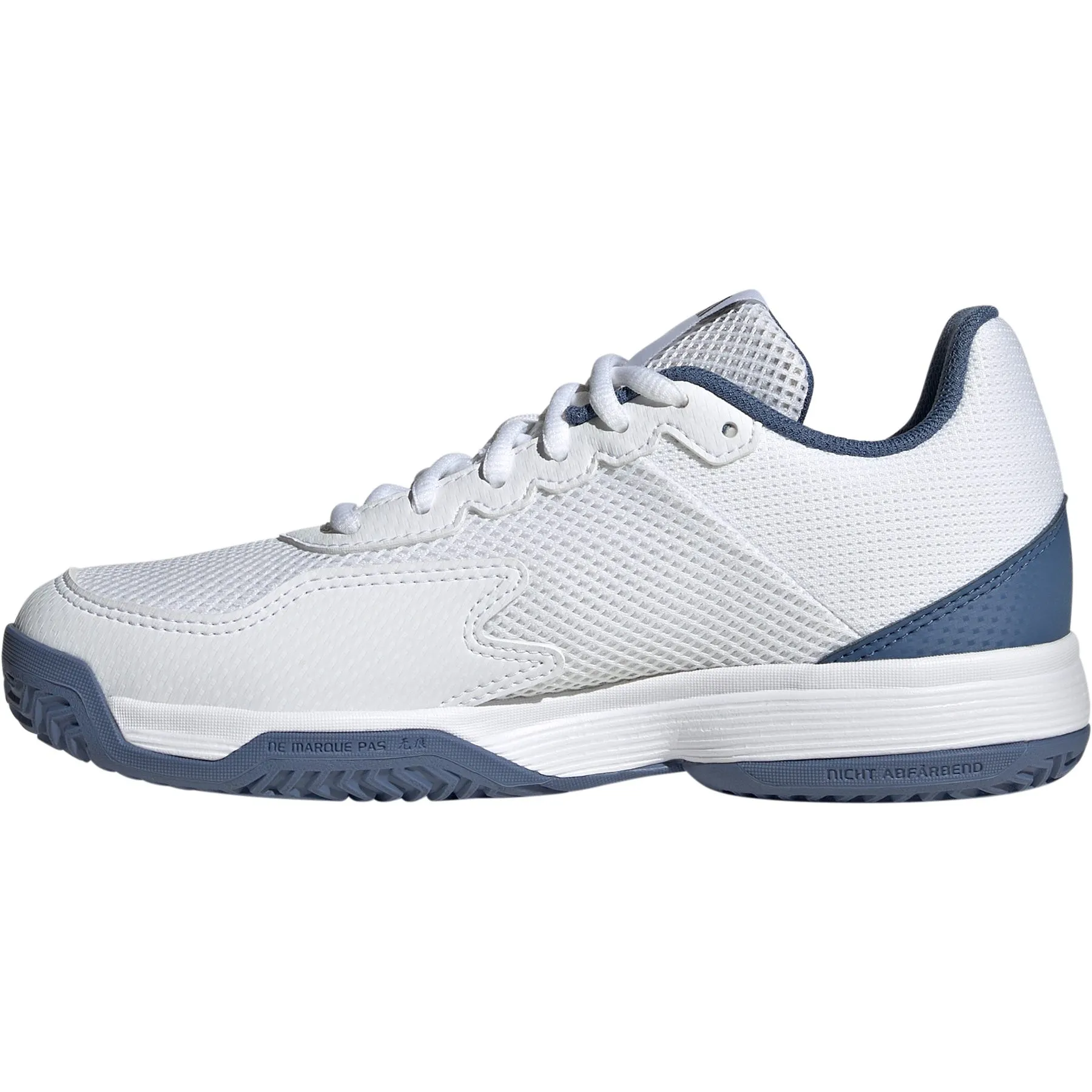 White Courtflash Kids Tennis Shoes