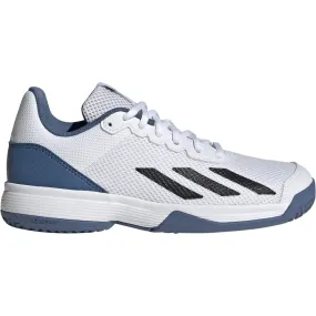 White Courtflash Kids Tennis Shoes