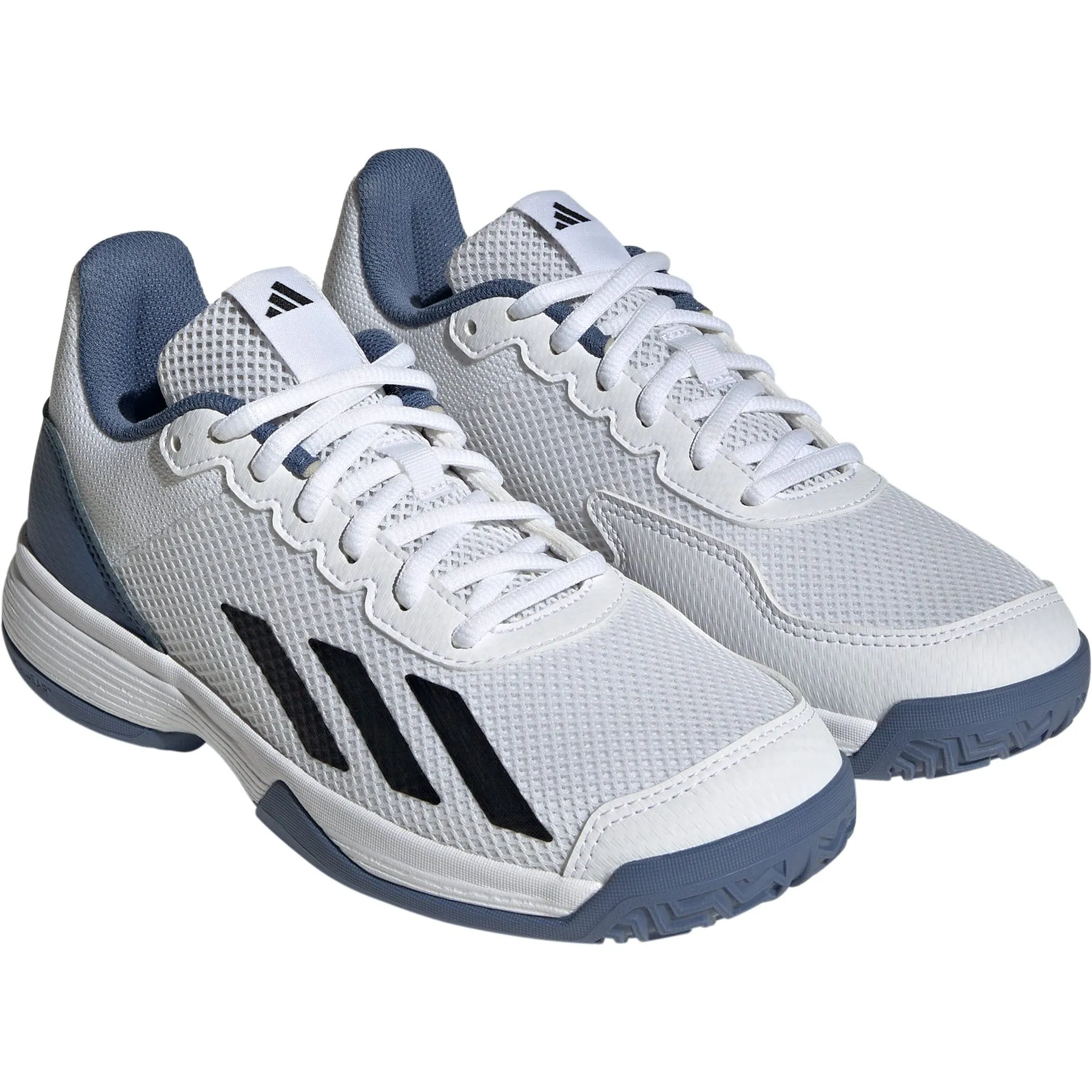 White Courtflash Kids Tennis Shoes