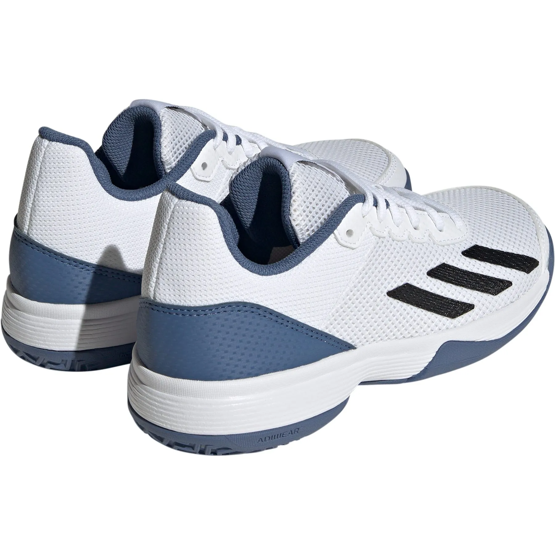 White Courtflash Kids Tennis Shoes