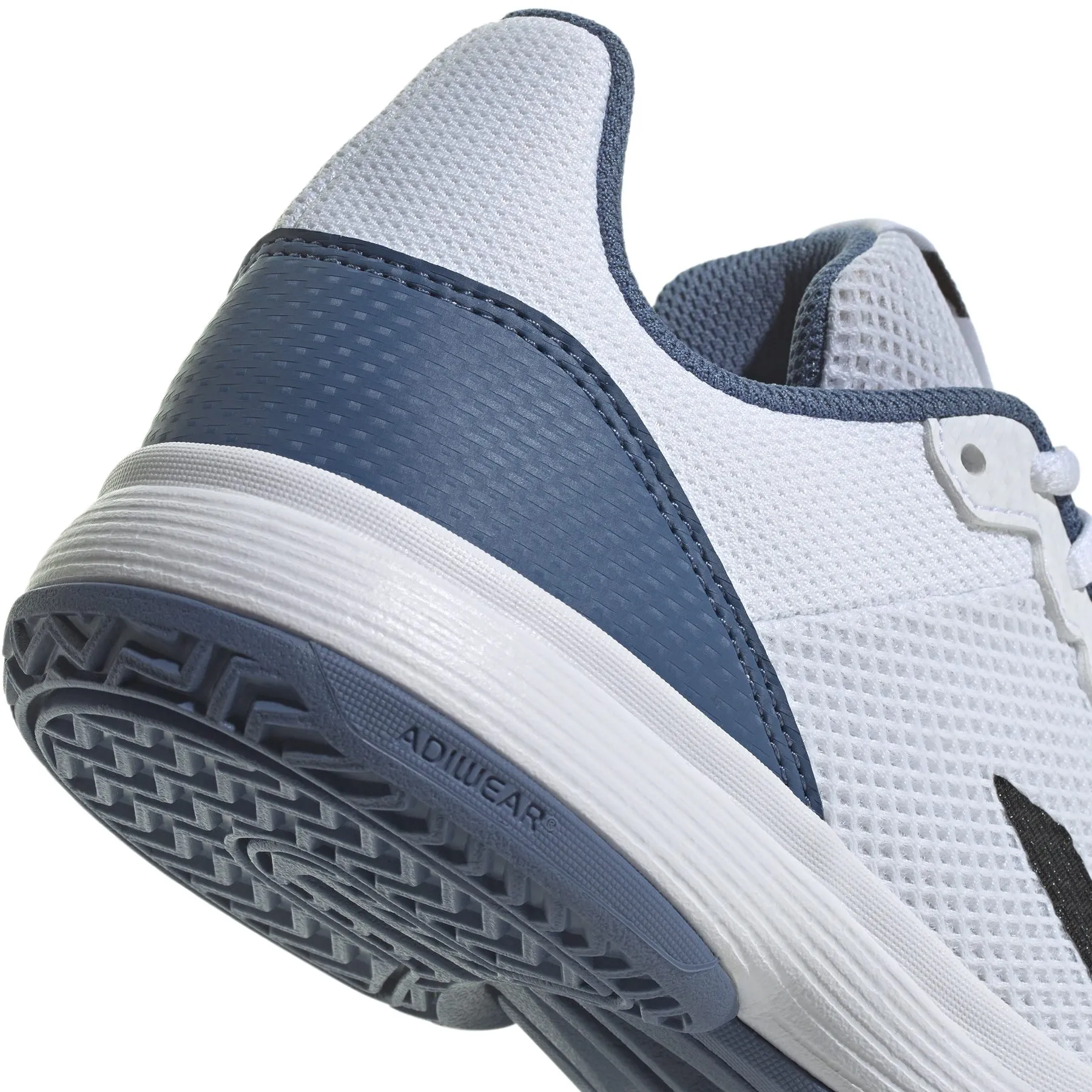 White Courtflash Kids Tennis Shoes