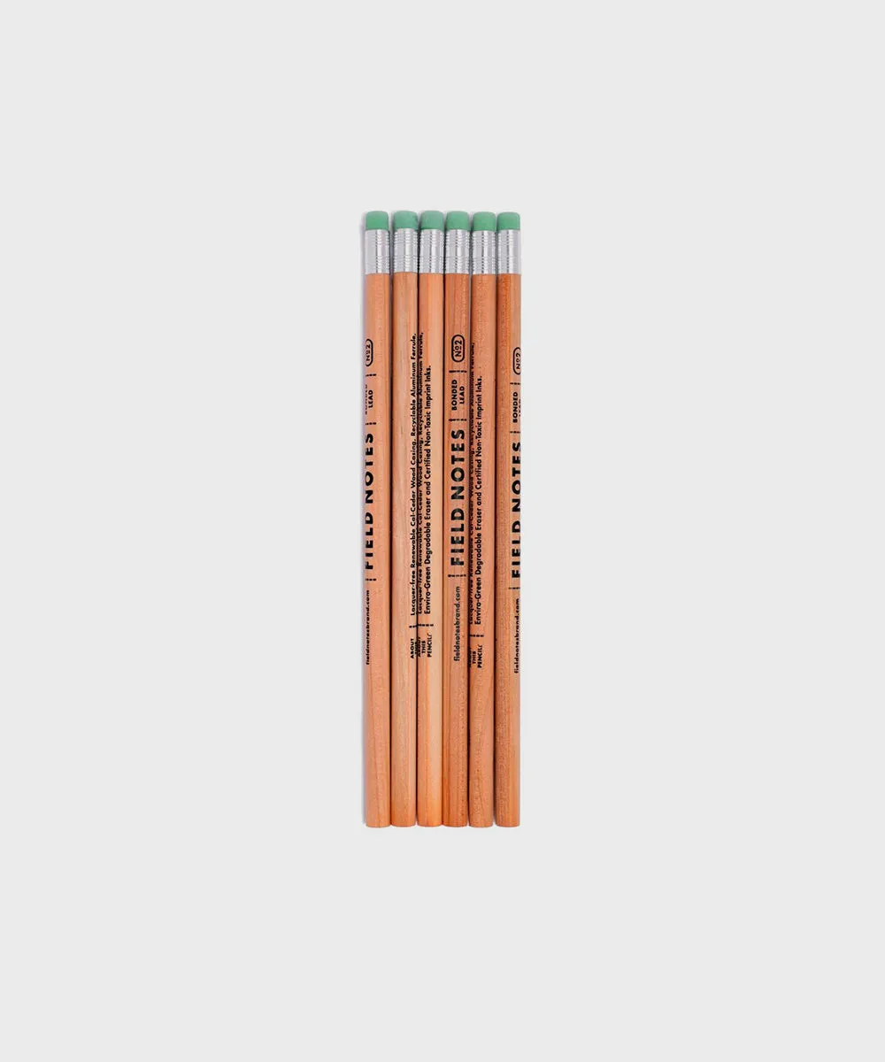 6-Pack Woodgrain Pencils