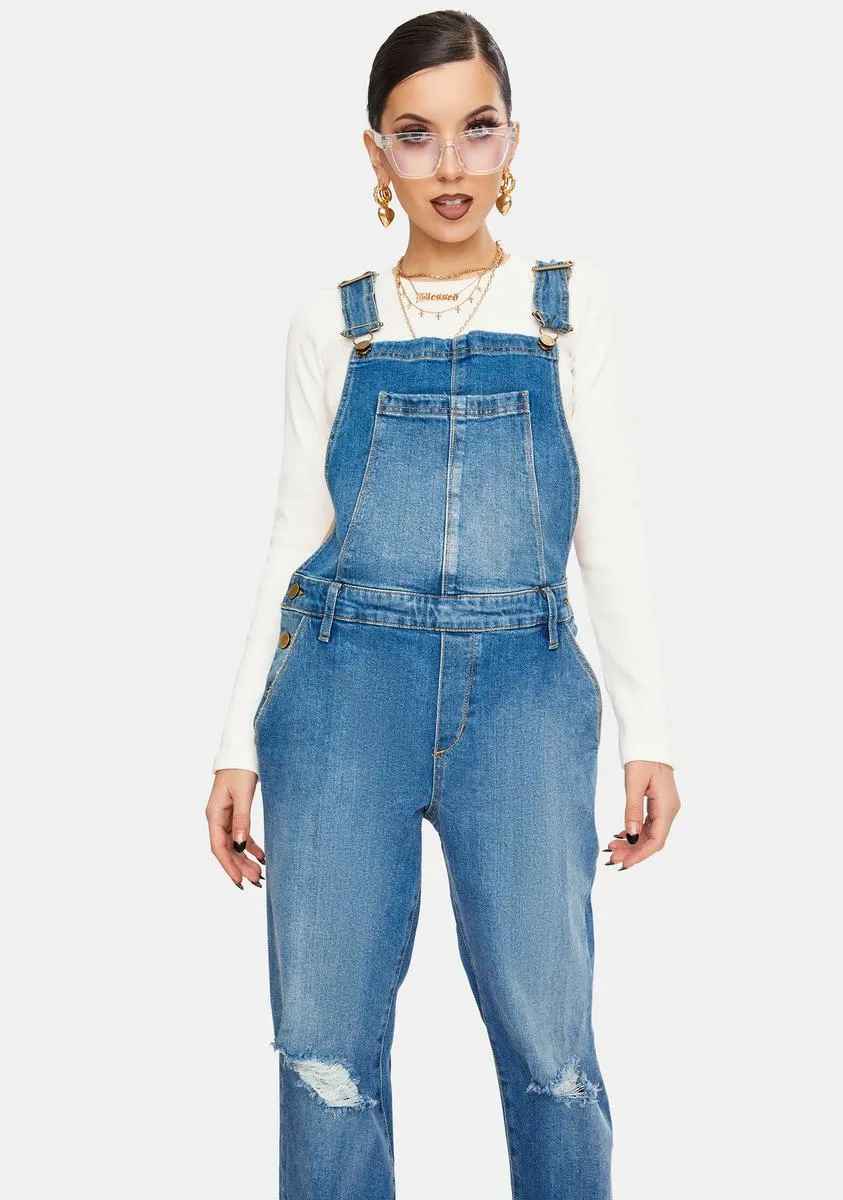 Woodstock Denim Overall Shorts