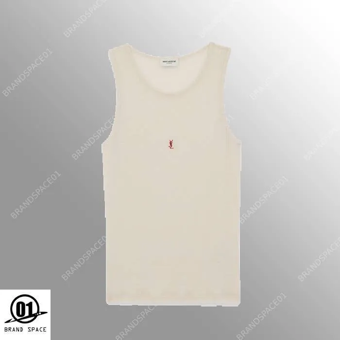 Plain Wool Crew Neck Tank by Saint Laurent