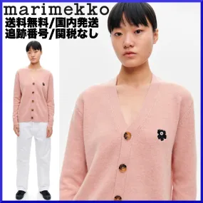 Floral Wool Ribbed Long Sleeves Sweater by marimekko