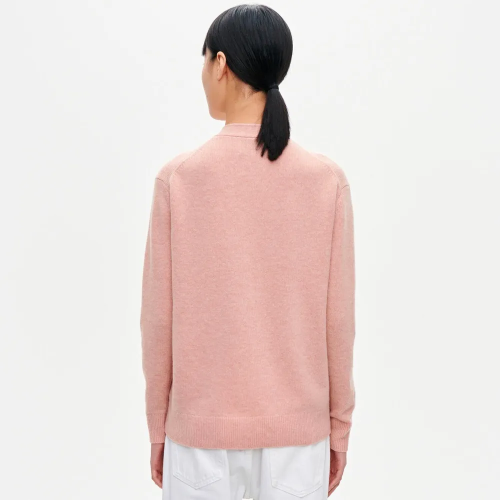 Floral Wool Ribbed Long Sleeves Sweater by marimekko