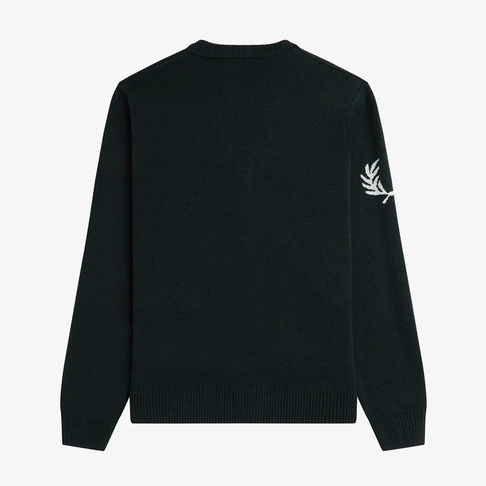 Unisex Wool Sleeve Logo Sweater by FRED PERRY