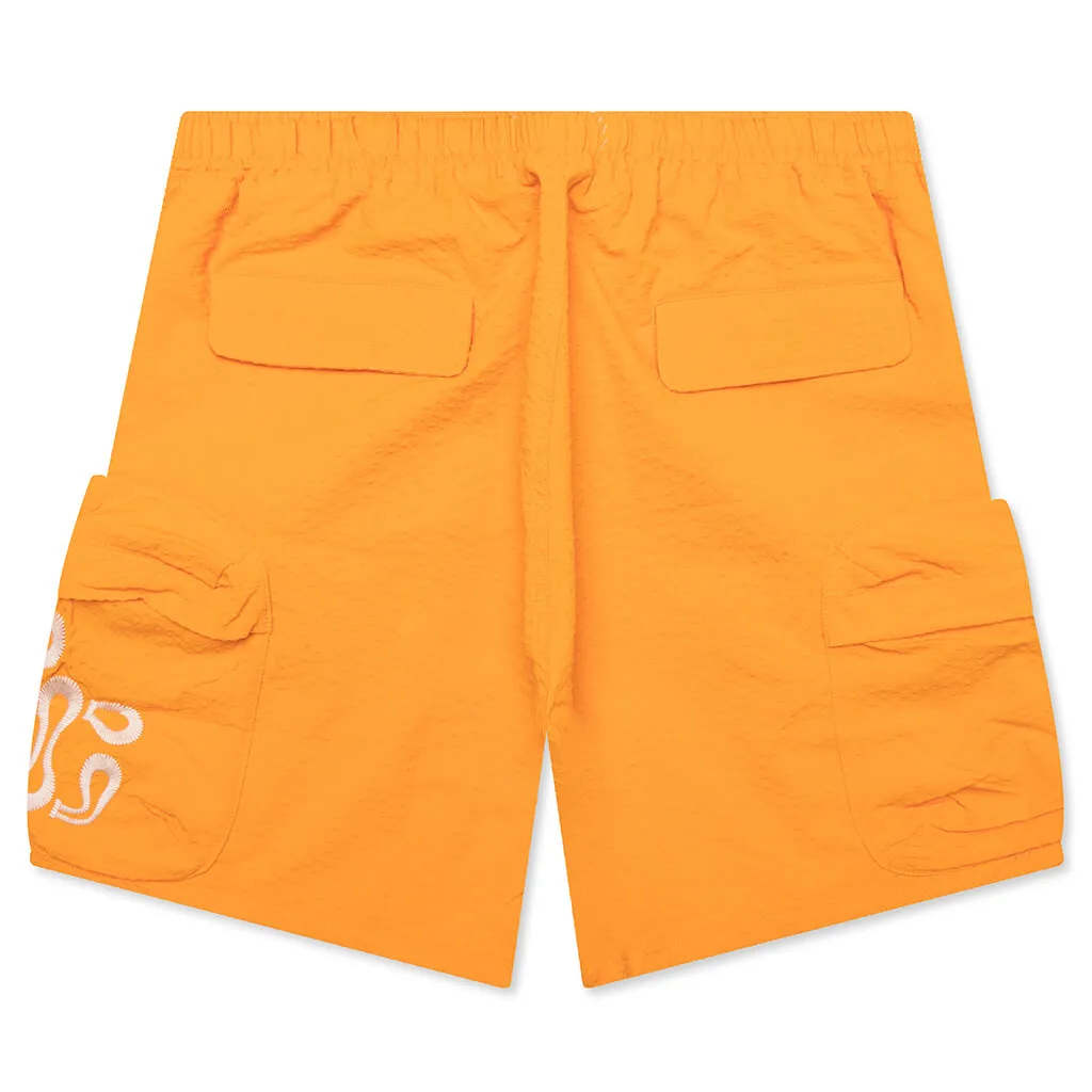 Yellow B-Summer Cargo Shorts