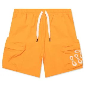 Yellow B-Summer Cargo Shorts