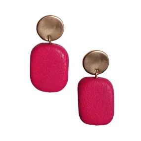 Zoda Samantha Rust Earrings Fuschia