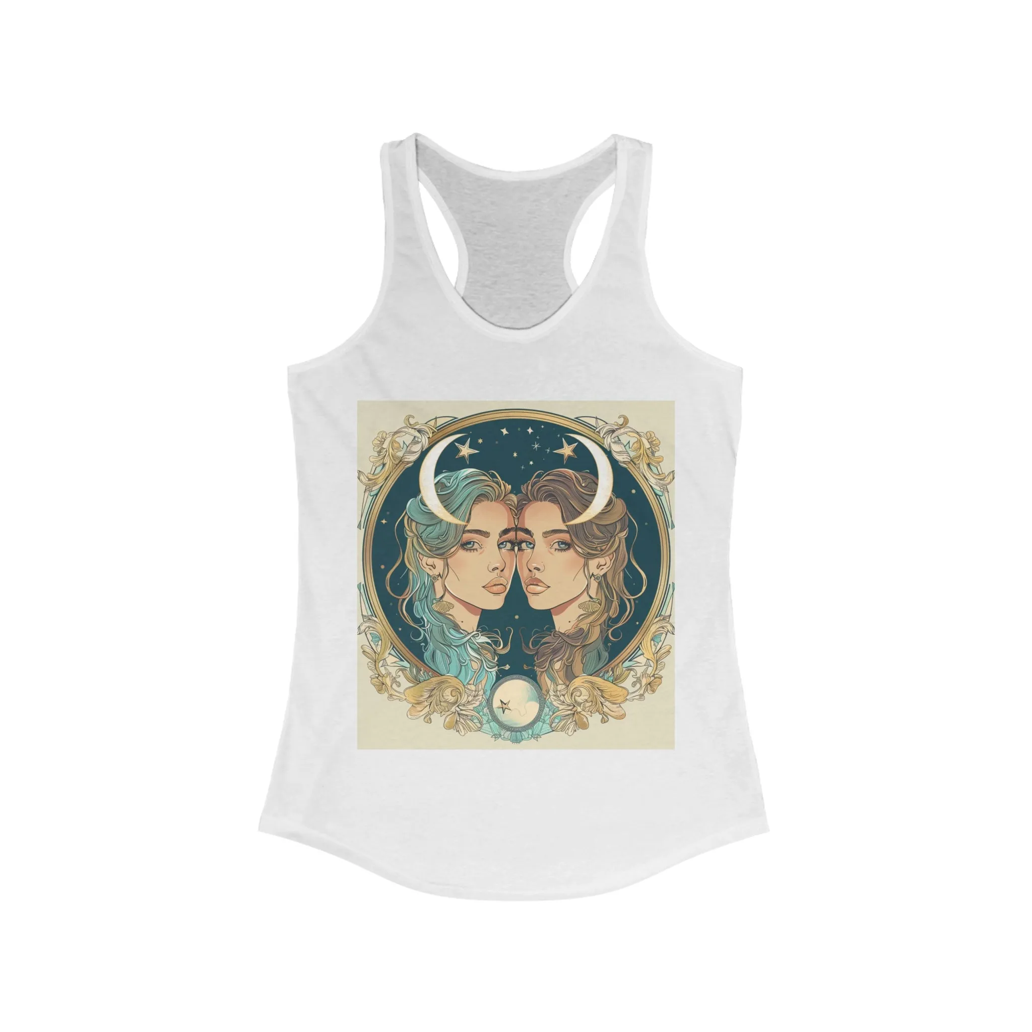 Gemini zodiac Women's Racerback Tank